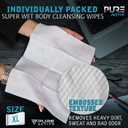 Shower Body Wipes, 480 Individually Wrapped Personal Hygiene Body Cleansing Wipes for Women and Men, Keep Clean After Gym Travel Camping Outdoors Sports