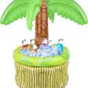 FUTUREPLUSX Inflatable Palm Tree Cooler, Drink Holder for Pool Palm Tree Blow Up Cooler Beverage Cooler for Hawaiian Party Decorations, 2 Pack
