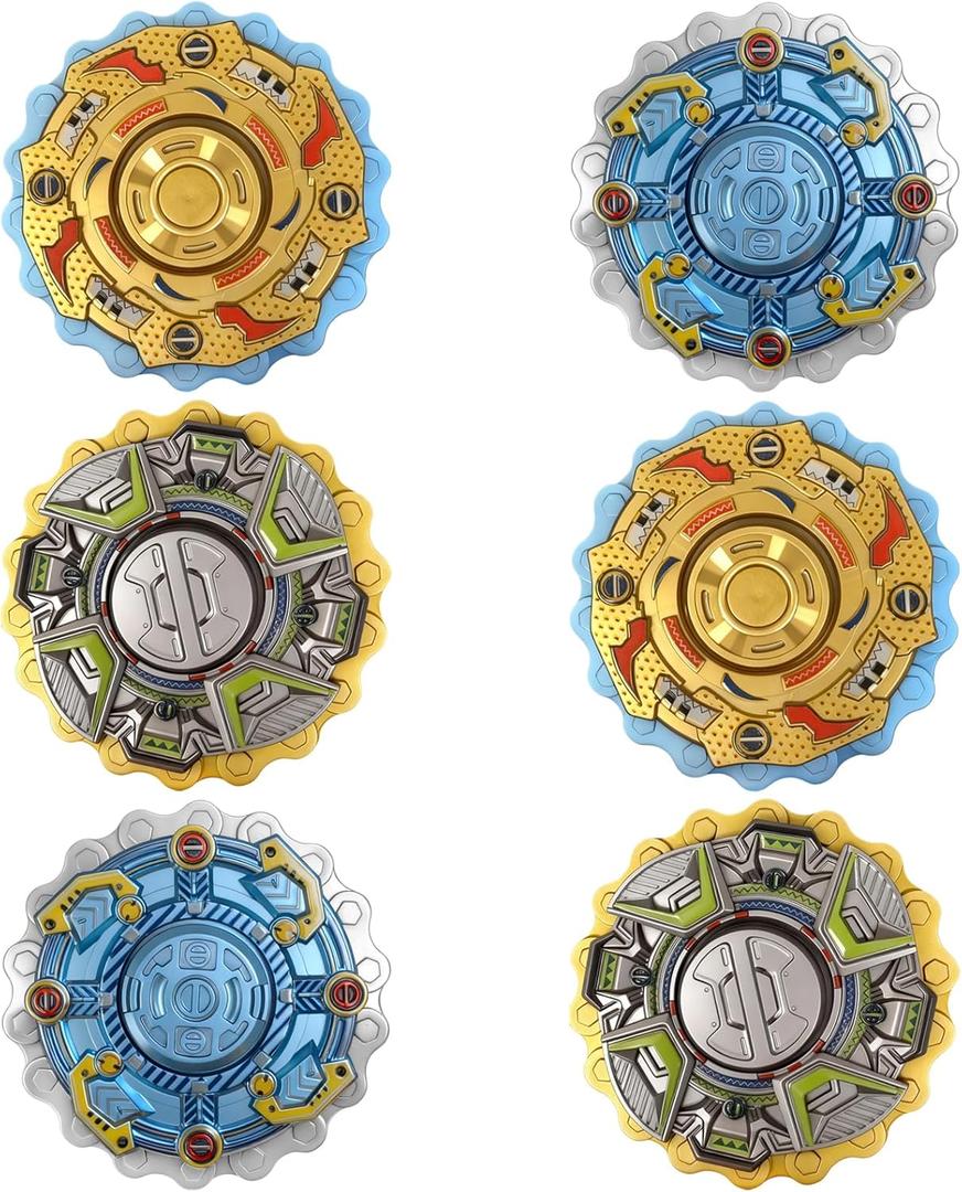 2 x 6Pcs Fidget Spinners, 2-in-1 Sprockets Hand Roller Fidget Chain Spinner for Boys Kids Adults Teens Men Boyfriend, Stress Relief Sensory Toys for Stocking Stuffers Gifts Classroom Prizes Party Favor