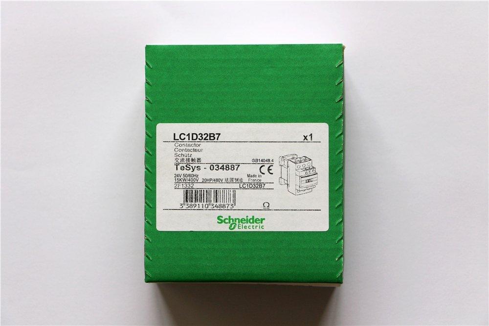 LC1D32B7 NEW SCHNEIDER AC Contactor LC1-D32B7 3P 32A 24V AC Coil