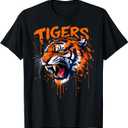 Vintage Classic Tigers Personalized Name Gift for Men Women T-Shirt, Size 2XL