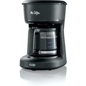 Mr. Coffee 5-Cup Mini Brew Switch Coffee Maker, Black