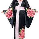 fun shack Geisha Costume for Women, Japanese Kimono Dress, Traditional Kimonos for Women, Elegant Japanese Attire, Size: XX-Large