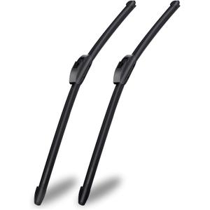 OEM Quality 26" + 20" Universal J/U Hook Front Windshield Wiper Blades, Quiet All-Season Automotive Replacement Blades, Durable Stable Front Windscreen Wiper (Set of 2) OEM Quality 26" + 20" Universal J/U Hook Front Windshield Wiper Blades, Quiet All-Season Automotive Replacement Blades, Durable Stable Front Windscreen Wiper (Set of 2)