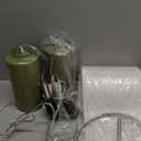 20.25" Small Table Lamps Set of 2 Modern Ceramic Lamps for Living Room Farmhouse Bedside Lamps Boho Lamps for Night Stands Green Bedroom Lamp Side Table Lamps End Table Lamp