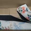 Chinoiserie Peony Floral Bird Mahjong Mat 31.5x31.5 Inch