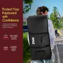 Pyle Keyboard Case, 61 Key Carrying Case Bag for Piano Keyboards, Protects and Covers Portable Digital Keyboard Water Resistant, Used for Models PKBRD6139BT, PKBRD6151PB, and PKBRD6175P, Stadard