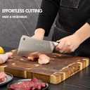 SHI BA ZI ZUO 2 Pieces Professional Kitchen Knife Set,Butcher Knife and Chef Knife Kitchen Knife Set for Cutting Bones,Vegetables and Meat