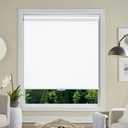Cordless Roller Window Blinds with Thermal Insulated for Office, Living Room, Bedroom, Kitchen 53"W