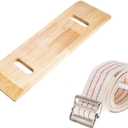 COW&COW 30" Wooden Transfer Board and 60" Transfer Belt Kit for Patient, Senior and Handicap Move Assist and Slide Transfers (30Inch)