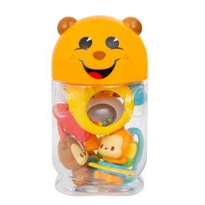 Smart Steps Tiny Nibbles Dishwasher Safe Teethers, 5 Piece Set, 3 Months and Up, Yellow