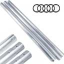 118"/3m Metal Tube Crossbar for Manual/Electric Studio Roller Backdrop Wall Mount System,Aluminum Cross Bar for Photography Background Support System