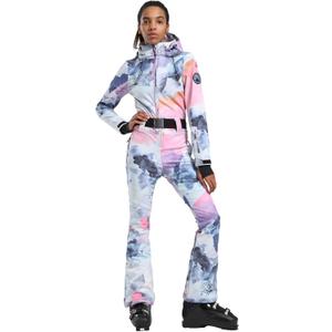 GSOU SNOW Ski Suit Women Snowsuit Slim One Piece Jumpsuit Snow Jackets Waterproof Winter Windproof Outdoor Sports Warm (Small, Multicolor)