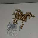 goldenwarm 25 Pack Brushed Brass Cabinet Bar Handle Pull Knob Metal Drawer Handles - LS201GD Gold Knobs for Kitchen Cabinets Brass Kitchen Dresser Cupboard Door Hardware