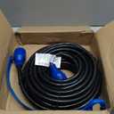 3 Prong 30 Amp 50 Foot Generator Extension Cord, NEMA L5-30P/L5-30R, 125/250V Up to 7500W 10 Gauge SJTW Generator Cord, ETL Listed