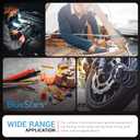 BlueStars 100 PCS 22-16 AWG Non-Insulated Butt Splice Connectors - Marine Crimping Terminals, Uninsulated Wiring Crimps Connector, Bare Pure Copper Crimp Splice Terminal for 22, 20, 18, 16 Gauge Wire