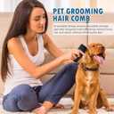 2PCS Deshedding Dog Brush,Dog Grooming Brush for Shedding, Pet Hair Removal Tool for Cats, Dogs, Horses, Easy Hair Removal for Pets