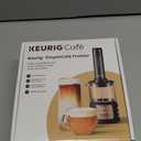 Keurig SimpleCafe Frother, Rechargeable Handheld Milk Frother for Lattes, Cappuccinos & Iced Coffee, USB Cord Included, Microwave-Safe Frothing Cup, Hot & Cold Foam Maker