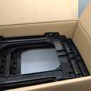 IRIS USA Plastic Drawer Storage Organizer, 3-Drawers, 2-Pack, for Classroom Art Craft Supplies, Bathroom Bedroom, Laundry Room, Black/Clear