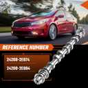 Exhaust Camshaft Compatible with Hyundai Elantra Kona Veloster 2017-2021Fit For Kia Forte Seltos Soul 2017-2021, Replaces#24200-2E074 24200-2E084