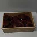 30PCS Velvet Christmas Ball Ornaments Set, 2.36" Shatterproof Baubles for Christmas Tree Decorations, Hanging Baubles with Soft Velvet Finish for Thanksgiving Holiday Party Dcor, Dark Brown