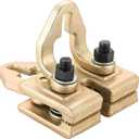 Professional 5 Ton Auto Body Repair Clamp Kit | Heavy Duty Right Angle Multi Hook Point Pull Clamp for Precision Dent Pulling and Frame Straightening, Gold Steel Back Clamp Puller