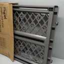 MYPET North States Paws Portable Pet Gate: 26-40" Wide. Pressure Mount. No Tools Needed. Made in USA, 23" Tall, Expandable, Durable Dog Gates for Doorways, Fieldstone Gray
