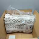 Large Living Room Area Rug 7x9: Soft Machine Washable Boho Moroccan Farmhouse Rugs for Bedroom Under Dining Table - Non-Slip Neutral Morden Indoor Floor Rug Carpet for Home Office Decor - Dark Brown