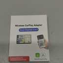 2-in-1 Wireless CarPlay & Android Auto Adapter, Plug & Play CarPlay Dongle Converts Wired to Wireless, Fast Auto-Connect, No Delay, Compact Design for iPhone & Android with USB/USB-C Port(Black)