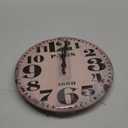 funsec Wall Clock 12 Inch Wall Clock Vintage Paris Clock, Large Round Face, Distressed Cream Color, 1886 Design