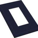 Navy Blue Outlet Covers Dark Blue 1 Gang Rocker Single Light Switch Cover Plate Decorative Gfci Wall Plate Electrical Switch Plate Covers Elegant Office Library Decor