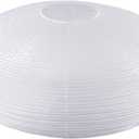 White Oval Paper Lanterns-22" Large Hanging Paper Lantern Lamp, Chinese/Japanese Paper Lantern Pendant Light for Party Decoration, Wedding, Home Decor Ceiling Lampshade(1 Pack)