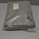 NICETOWN Bedroom Curtain for Patio Room Darkning, Thermal Insulated Rustproof Grommet Top Blackout Indoor Bedroom Vertical Drape Privacy for Gazebo/Pergola, Sand, W84 x L95, 1 PC