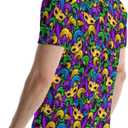 Golf Shirts for Men Funny Polo Short Sleeve Performance Moisture Wicking Quick Dry Mens Hawaiian Polo Shirt (Purple, M)