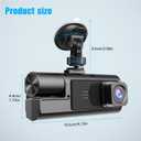1080P Dual Dash Camera for Car Front and Inside Dashcam Car Security Video Recorder,170Wide Angle Vehicle Cam,WDR,G-Sensor,2 IPS Screen,Loop Recording,Night Vision (Dual Dash Cam with 32G Card)