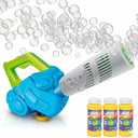 ArtCreativity Bubble Leaf Blower with 3 Refill Solutions, Outdoor Bubble Toys for Toddlers 1-3, 2 Year Old Boy Birthday Gift, Christmas Toddler Toys for Boys, Bubble Machine for Kids