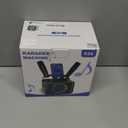 Karaoke Machine,Portable Bluetooth Speaker with 2 Wireless Microphone for Adults & Kids with LED Lights, Karaoke Microphone with PA System Supports USB/TF/AUX,Gift for Party Easter Gifts (Black)