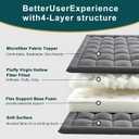 Japanese Floor Futon Mattress Twin Foldable Roll Up Sleep Pad for Guest