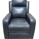 Sitswell Kasen Glider Recliner - Charcoal Faux Leather