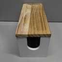 Paper Towel Dispenser Wall Mount, Paper Towel Holder Wall Mounted with Lid, Solid Wood Commercial C-Fold, Z-Fold, Trifold Hand Paper Towel Holder Dispenser Hand Towel Holder for Bathroom Kitchen Decor