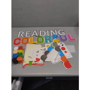 Classroom Reading Colorful Poster Decorations, Reading Sign for Teachers, Positive Back to School Classroom Banner for Elementary Middle School Bulletin Board Posters Decor