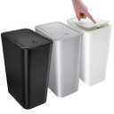 SHPMXUPW 2 Pack Bathroom Small Trash Can with Lid,10L / 2.6 Gallon Slim Garbage Bin Wastebasket with Pop-Up Lid for Bedroom, Office, Kitchen, Craft Room, Fits Under Desk/Cabinet/Sink