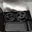 Orzly Accessory Bundle Kit designed for Nintendo switch Accessories Geeks and Oled console users Case and Screen protector, Joycon grips and Wheels for enhanced games play and more - Jet black