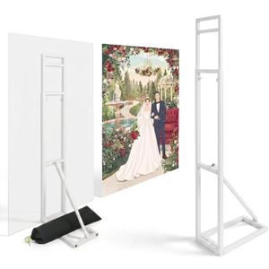 Thickened Wedding Backdrop Stand Heavy Duty Metal Arch with Weight Bag