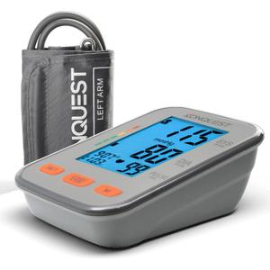 Konquest KBP-2704A Automatic Upper Arm Digital Blood Pressure Monitor BP Machine with Large Cuff (8.516.5 in), Backlit Display, Digital, Irregular Heartbeat Detector Tensiometro