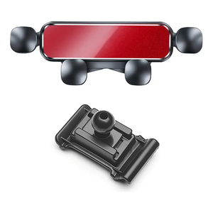 Compatible with MG HS 2018-2020, Car Phone Holder Rotatable Mobile Phone Mount Dashboard Windscreen Vent Cradle Automobile Accessories, B Red