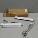 2 Pack Power Strip, 12FT Long Extension Cord, Surge Protector with 6 Outlets and 4 USB Ports (2 USB C), Flat Plug Overload Protection, Extension Cord 10+ ft, Wall Mount for Home Office Dorm College