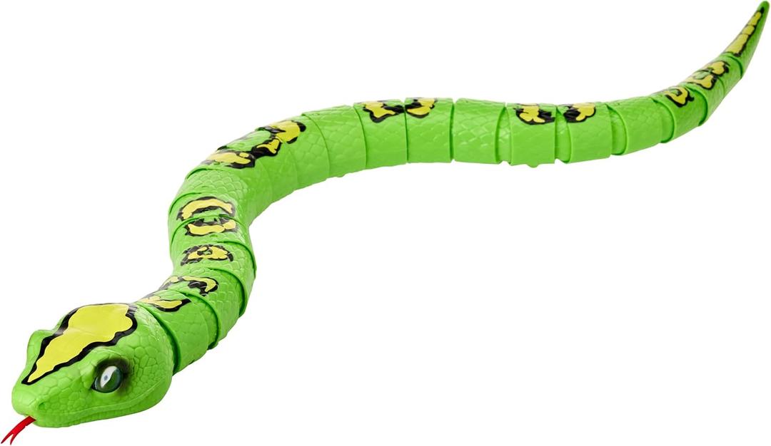 Robo Alive King Python by ZURU (Frustration Free Packaging) Battery-Powered Robotic Snake , Interactive Kids Toys, Giant Prank Snake Toy for Boys, 31 Inches (Green)