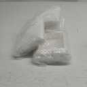 Sasylvia 4 Pcs 5 x 5 Inch Vinyl Fence Post Caps (Actual 5x5), White PVC England Style Cap Top Pyramid Square Waterproof UV Resistant Decorative Vinyl Fence Post Caps