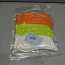 Women's Neon Scrunch Crew Socks 80s 90s Retro 3-Pack Cotton Stacked Boot Calf Cozy Ribbed Slouchy Socks Size 5-10 (1-white/Neon Green/Neon Orange)